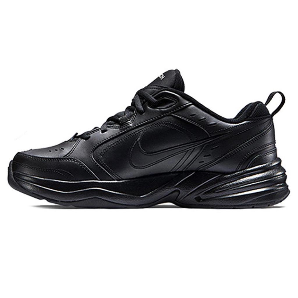 Nike Air Monarch 4 Chunky Sneakers Unisex Low top Black/Rose Red 415445-001(Team84-)