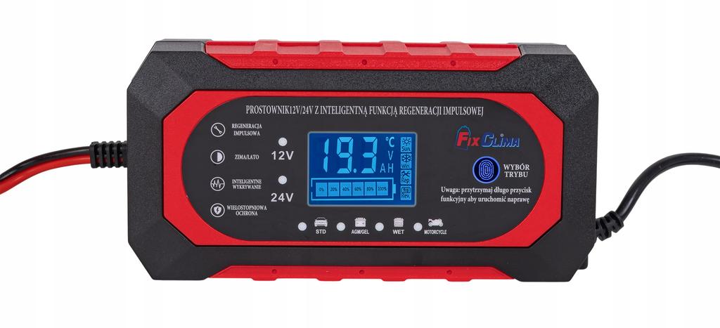 Automatic Intelligent Battery Charger, & 24V, LCD Display