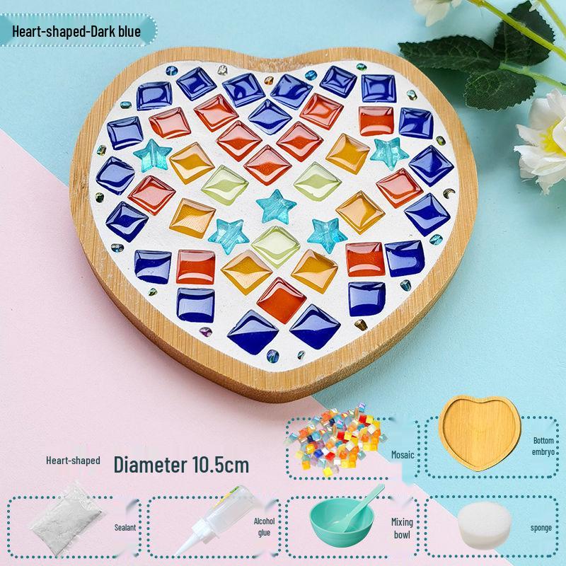 Handmade Mosaic Coaster DIY Kit for Students – Perfect for Mother's Day & Kindergarten Activities