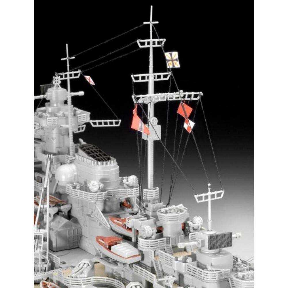 German Level Revell 1 350 German Navy Battleship Bismarck Plastic Model