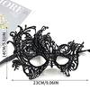 2pcs Black Lace Masquerade Masks For Couple Venetian Cosplay Costume Halloween Carnival Prom Wedding Party Half Face Masks Prop