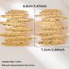 Large Metal Stamping Post Earrings For Women Textured Fashion Jewelry Hammered Geometric Holiday Trendy New Styles Gifts MQF199