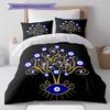 Nazar Boncuğu Pattern Bedding,Quilt Set Quilt Cover Pillowcase Home Birthday Gift (1 * duvet cover + 2 * pillowcase, without core)