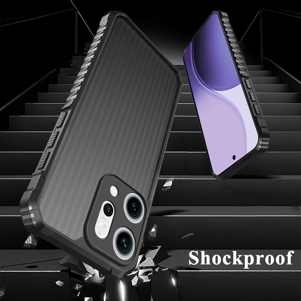 KEYSION Heavy Duty Shockproof Phone Case for OPPO Reno14 Pro 5G Soft Silicone+PC Translucent Matte Cover for OPPO Reno13 Pro 5G