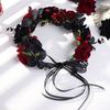 Fashion Simulation Flower Headband Plastic Gothic Headband Halloween Headband  Cosplay Event