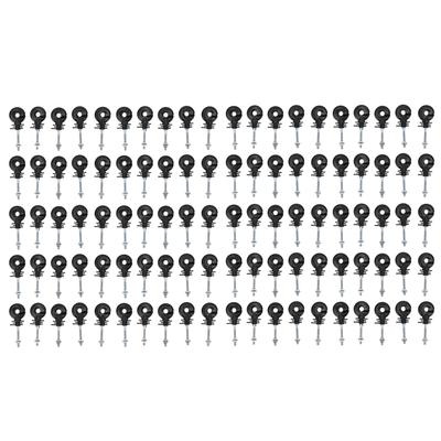 100Set Electric Fence Insulator Iron Post Insulator Power Grid System Husbandry Fence Insulator