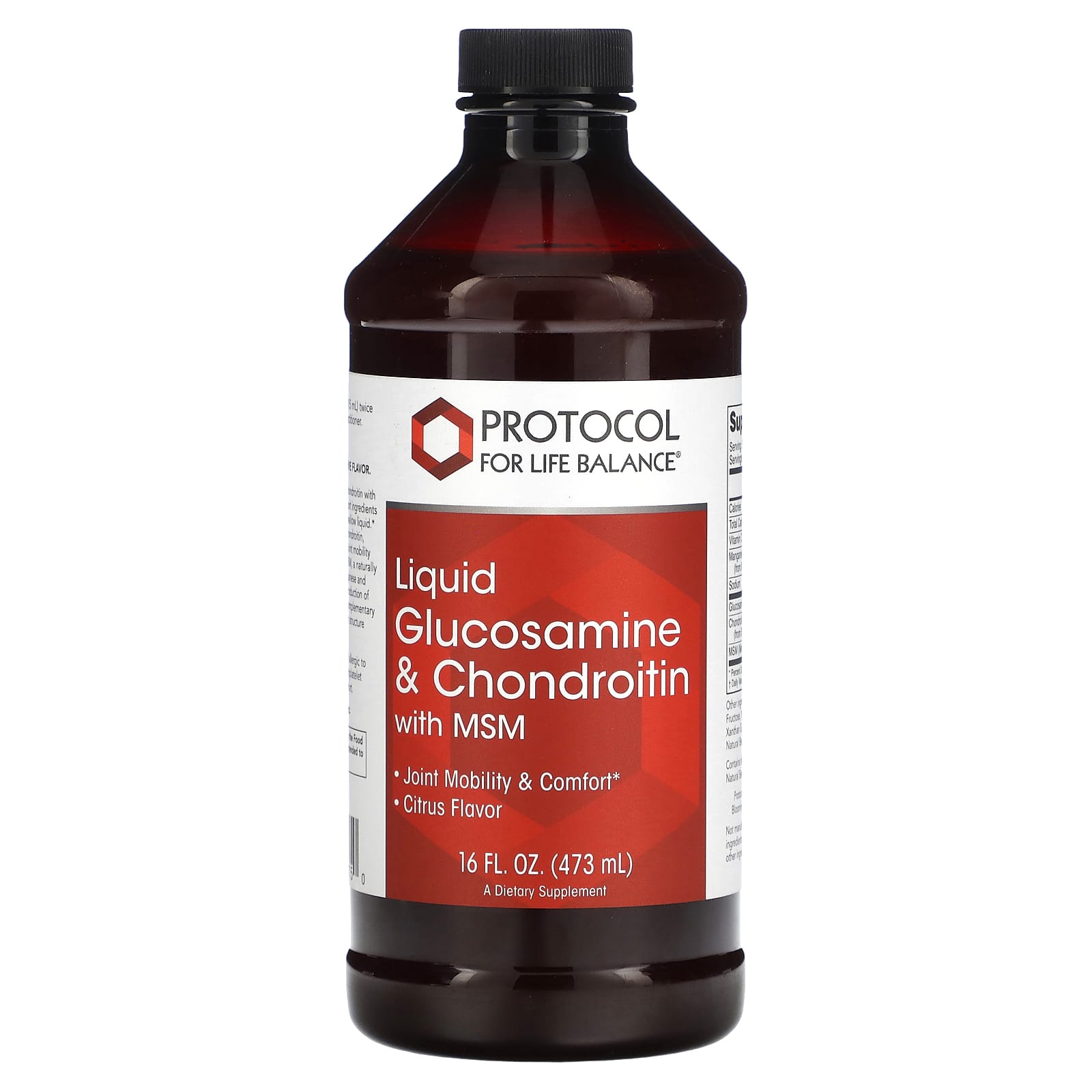 

Liquid Glucosamine & Chondroitin with MSM, Citrus Flavor, 473 Ml (16 Fl Oz)