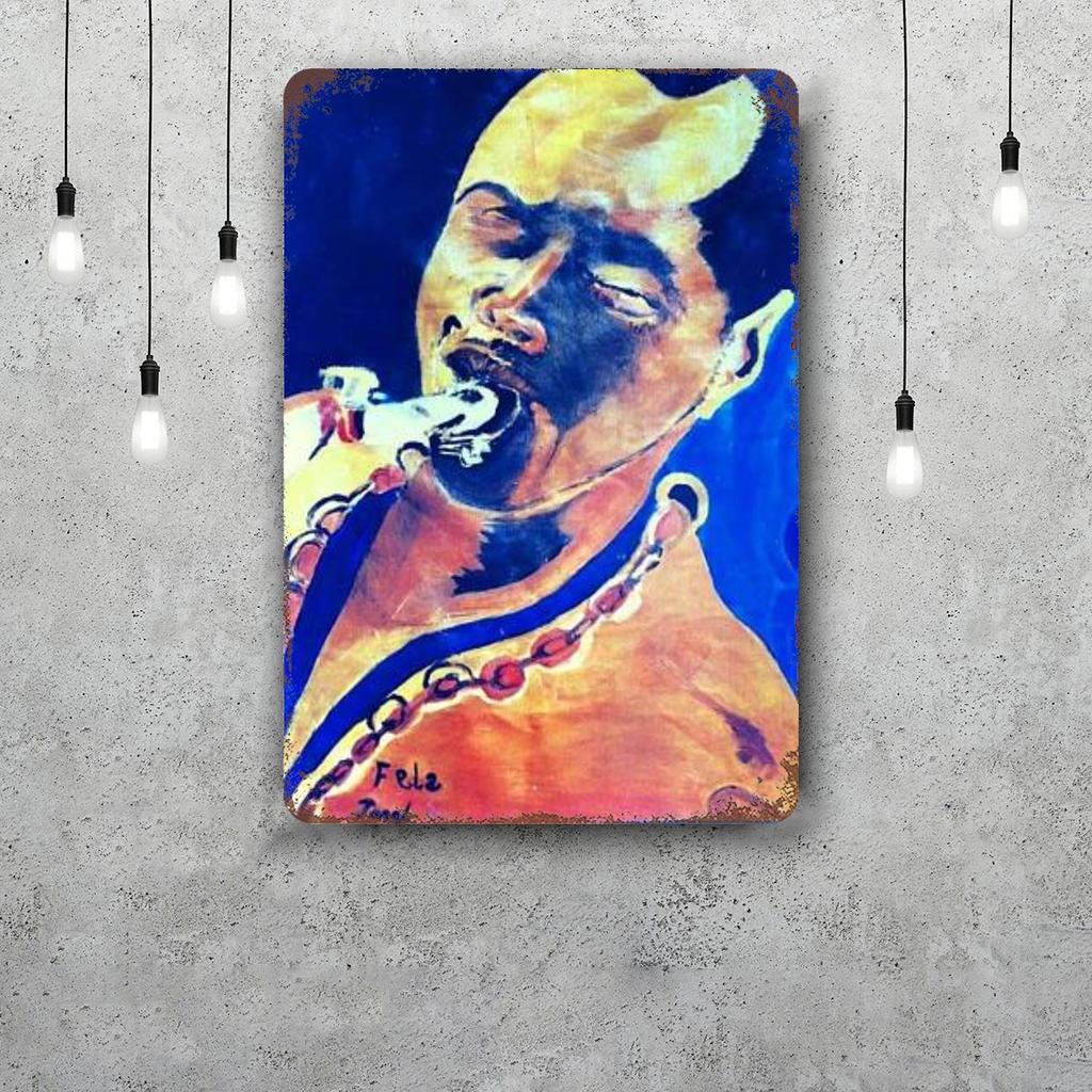 Fela Kuti Metal Signs wall decor Vintage Tin Signs Captain Metal Poster Decor for Bar Pub Club Wall Decoration