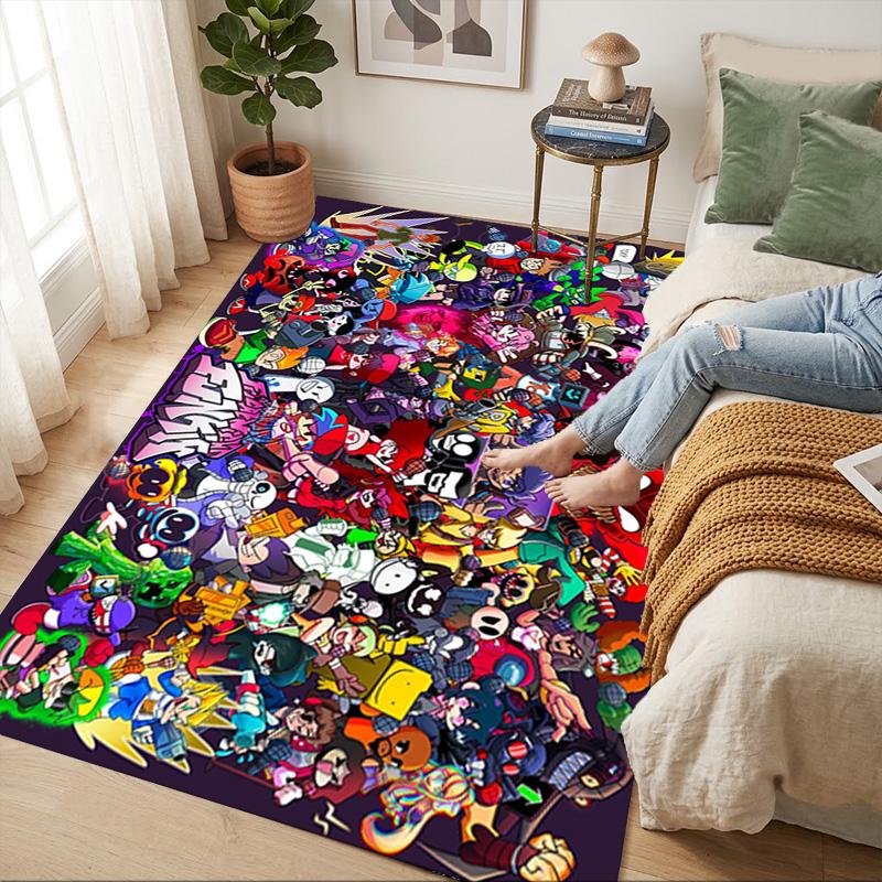 Cartoon Characters Living Room Nonslip Area Rug Soft Carpet For Bedroom Game Playroom Sofa Office Home Decor Doormat Christmas Gift C9302361