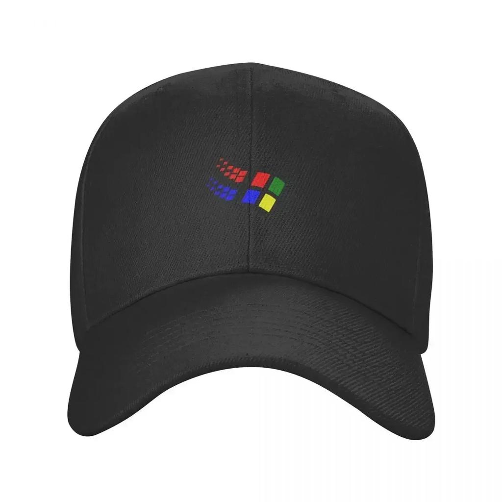 Windows 95 Logo Essential Baseballkappe Luxuriöser Herrenhut Bergsteigen Damen Hüte Für Die Sonne Herren