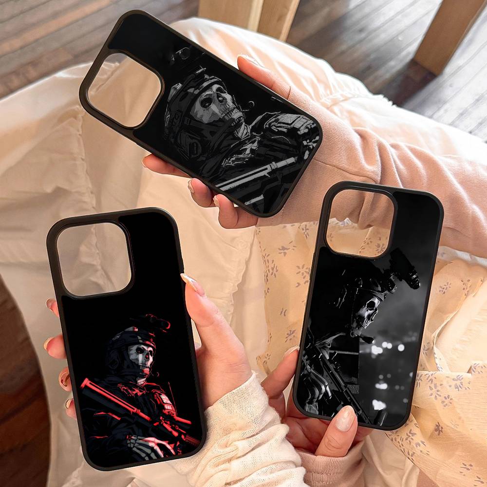 C-Call Of D-Duty Anime Phone Case For Iphone 17 Air 16 15 14 13 12 11Pro Max Plus Hard Plastic PC+TPU Cover
