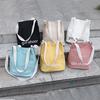 Korean Solid Color Canvas Bag Women'S Spring Bucket Bag Student Messenger Bag Shoulder Bag