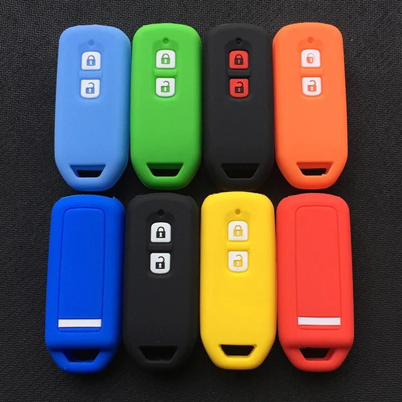 Silica Gel Motor Motorcycle Key Case Cover for Honda N-BOX N-one N Wagon N-WGN Plus 2 Buttons Sliding Doors Key