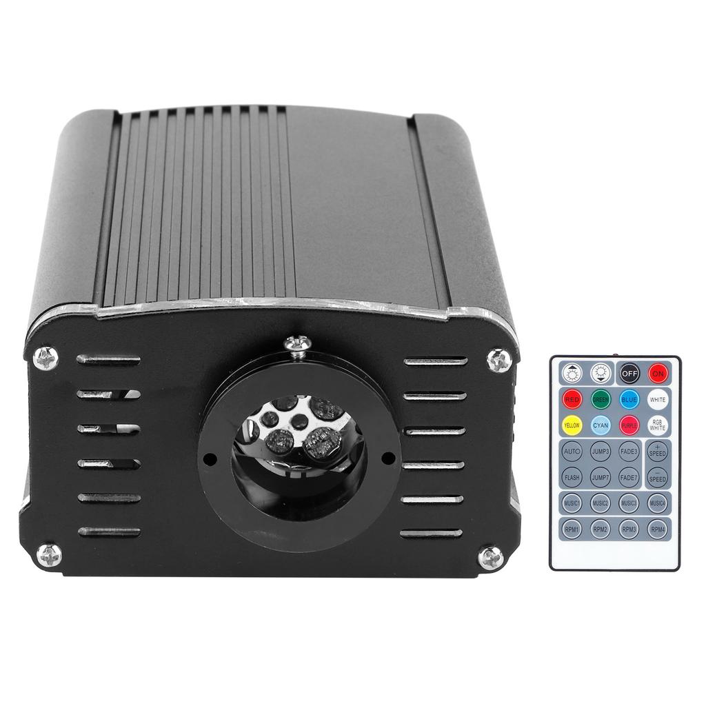 RGBW Fiber Optic Light 19W Remote Control Ceiling Lighting for KTV Bar Decoration 0.75mm x 2mEU