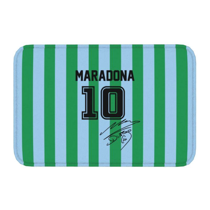 Custom Maradona Doormat Mat Anti-Slip Argentina Soccer Legend 10 Kitchen Bath Garden Rug Carpet 40*60cm