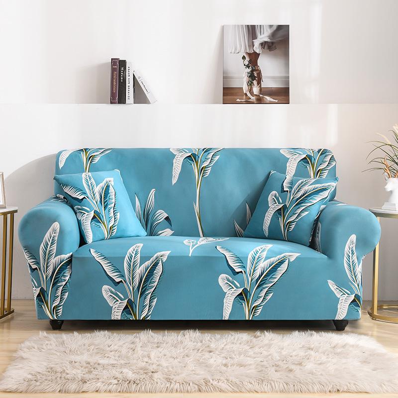 Fashion Geometric Printed Sofa Cover All-Inclusive Anti-Slip Protection Dust Cover European Stretchable Couch Cushion