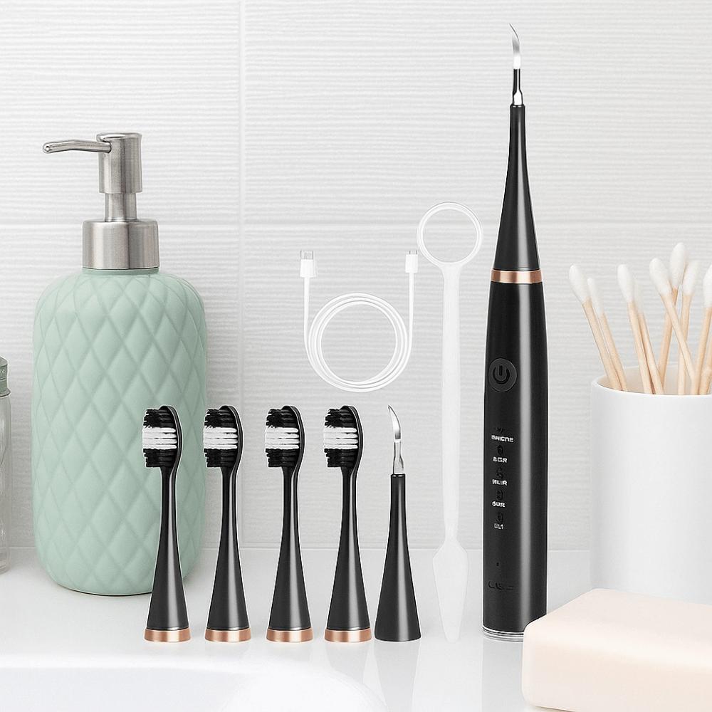 High Frequency Electric Toothbrush USB Charging Tartar Remover Tools  Oral Care