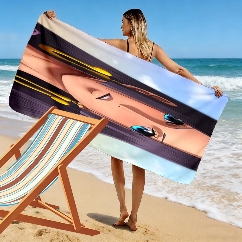 Adventurous Crew Unites Beach Towel Portable for Travel Outdoor Camping Outdoor Pool Towel Seaside Absorbent Bath Towel Printing Comfort Beach