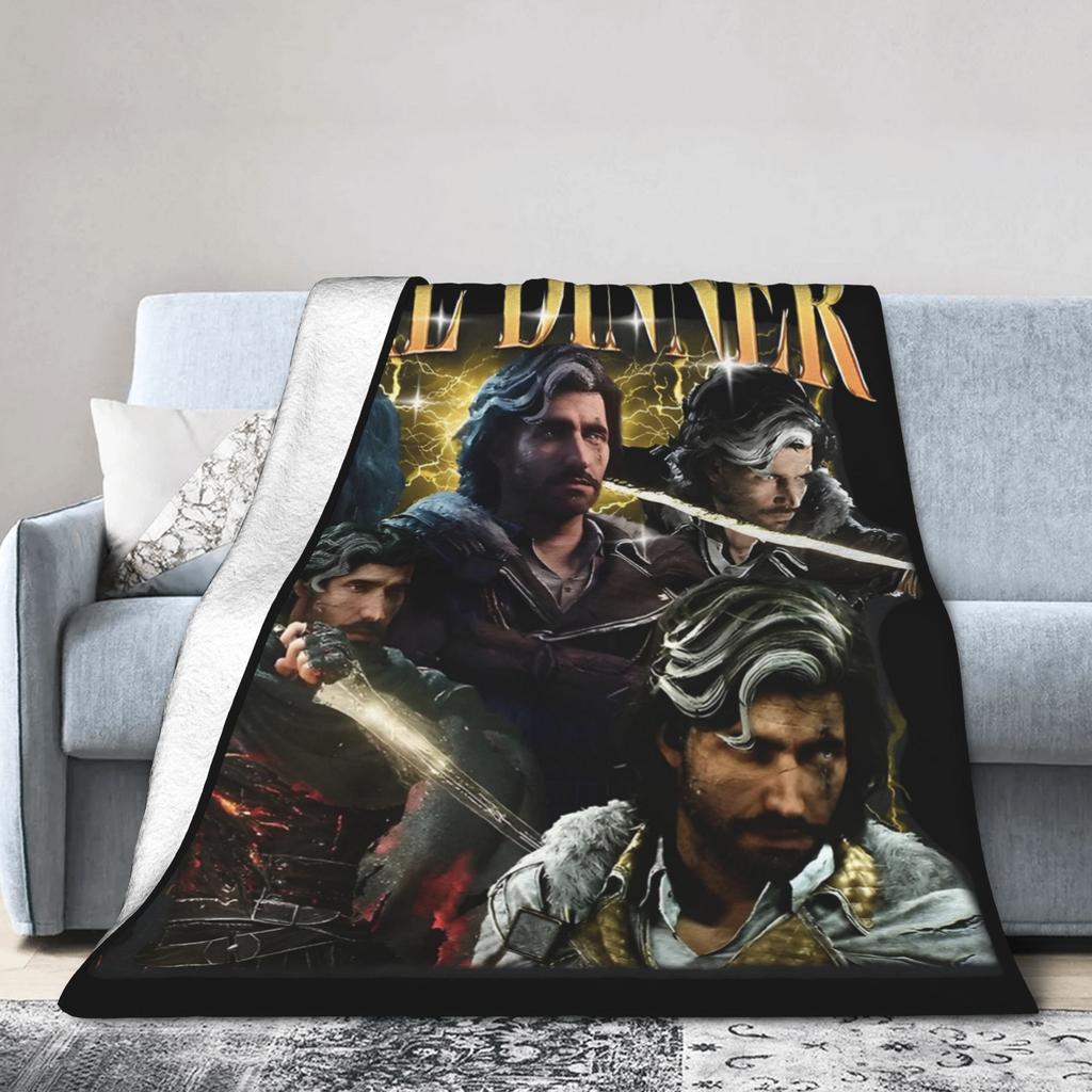 Verso Clair Obscur Expedition 33 Herní Deky Sametové Celoroční Přenosné Tenké Přehozy na Postel Cestovní Přehoz