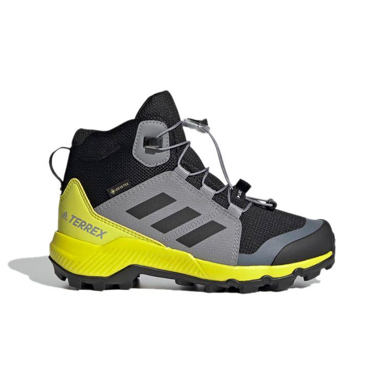 Adidas Terrex Mid Gtx Hiking K Comfortable Durable High-Top Outdoor Shoes Kids Shoes Black Gray FX4166