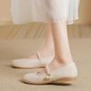 Superweich~ weiches Leder Französische Mary Jane Schuhe Damen 2025 neue Sommer- und Herbst flache Einzel Schuhe flachsohlige kleine Lederschuhe mit Rock