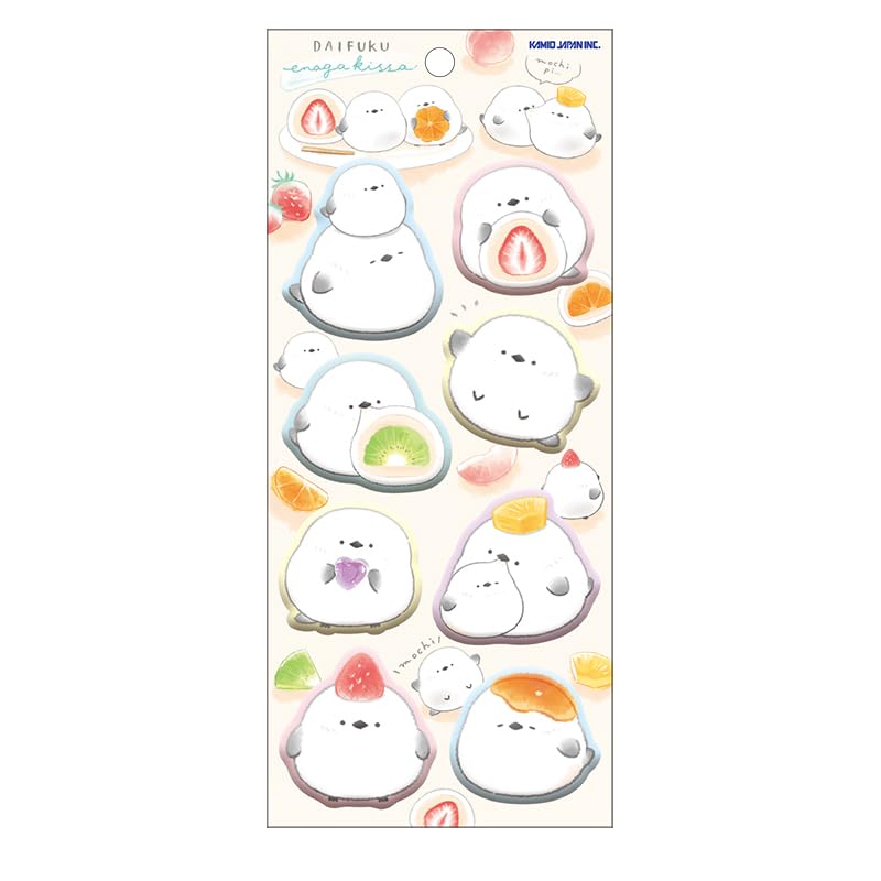 

Kamio Japan More Mochiri Daifuku 229912 Seal, Seal, Long-tailed Tit,