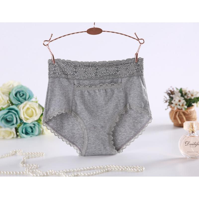 Medium High Waist Cotton Plus Briefs Size Women's Underwear Pocket Knickers Style Big Red Triangle Panties