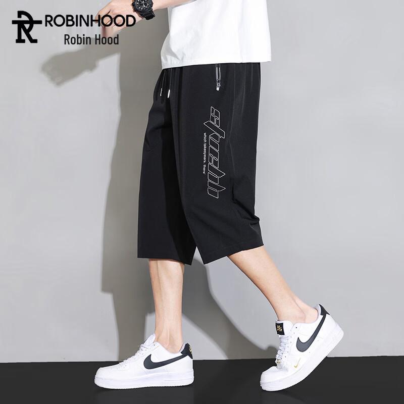 ROBINHOOD Men s Ice Silk Quick-Dry Cropped Pants 3XL