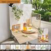 Retro Window Cake Baking Photography Background Board - Wood Grain Props for Studio Scenes