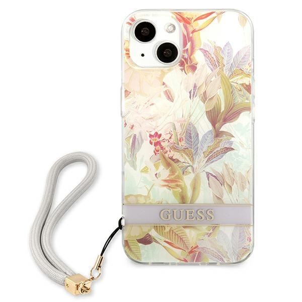 Guess Guhcp13Shflsu Iphone 13 Mini 5,4 Fioletowy/Purple Hardcase Flower Strap