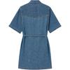 Levis Cool Series Vintage Comfortable Simple Denim Shirt Dress Women Dresses Blue 002YB-0000