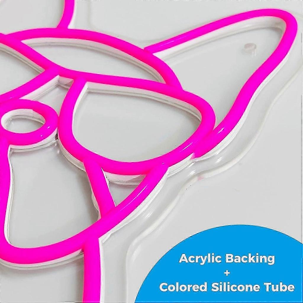 French Bulldog Neon Sign With Glasses, Pink Dimmable Led Wall Decor, Cute Frenchie Gift Idea  WSLIHV