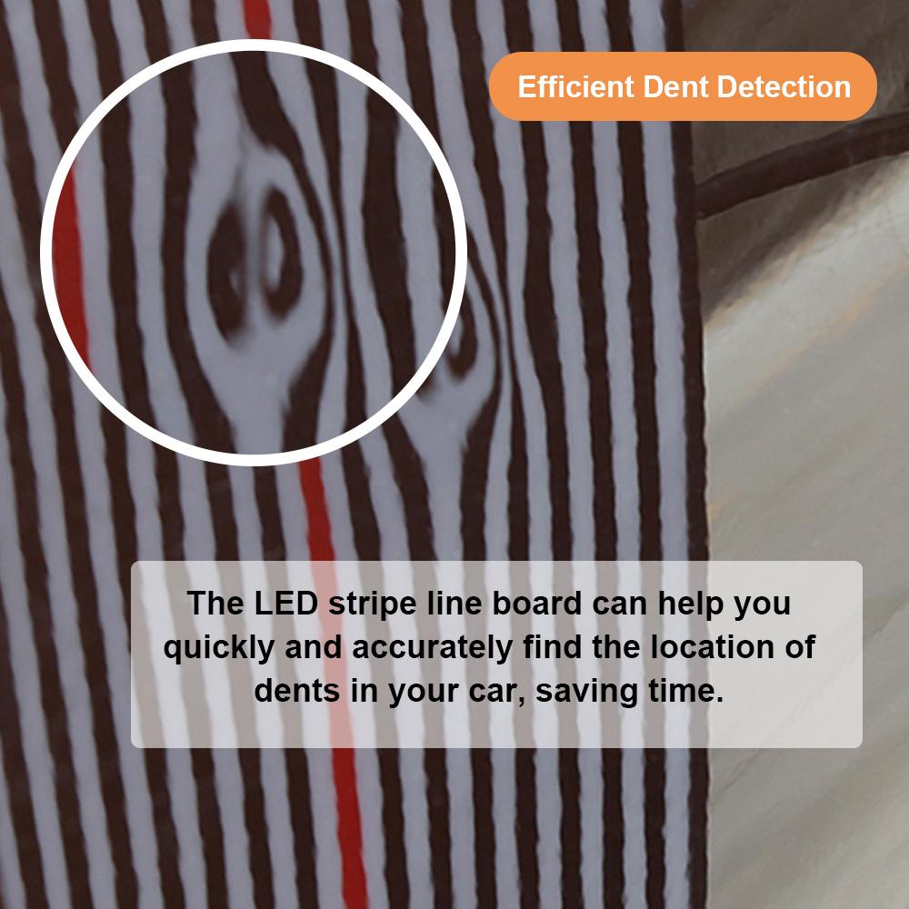 Car LED Stripe Line Board Acrylic Paintless Dent Repairing Tool Reflector Light with 3 Different
