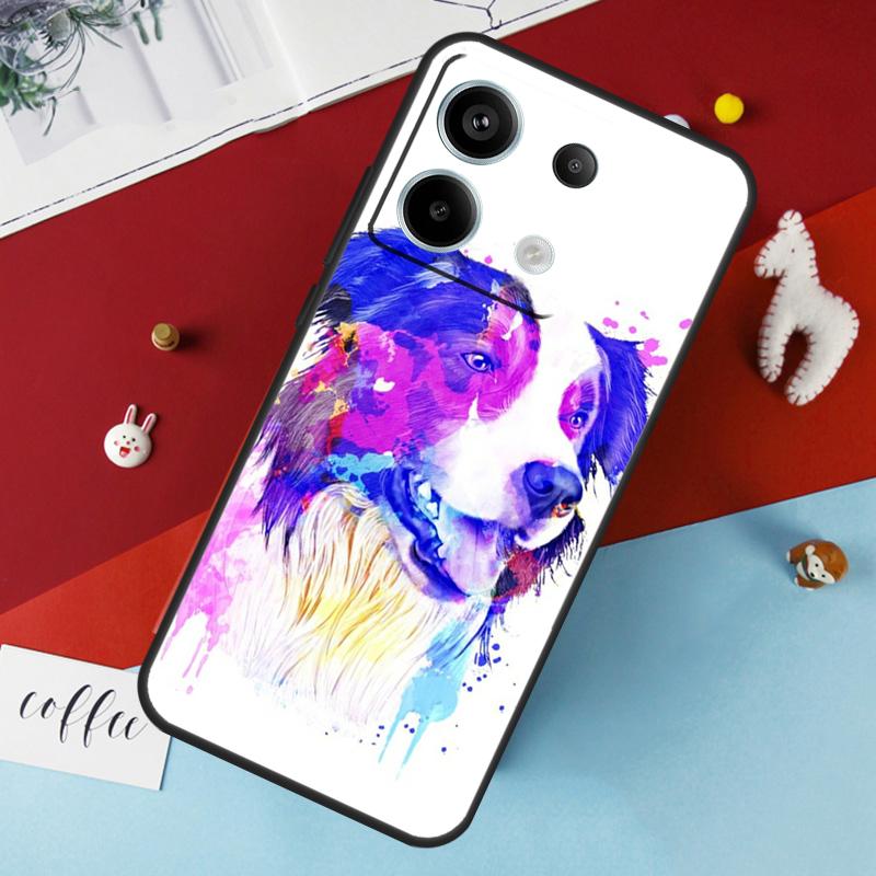 Border Collie Hond Hoesje Voor Xiaomi Redmi Note 14 Pro 13 12 11 10 15 Pro Plus Redmi 15 14C 10C 12C 13C 15C Cover