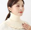Women Knitted Fake Collar Scarf Warm Turtleneck Neck Warmer Detachable Winter Windproof False Scarf