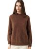 Brushed Wool Semi-High Neck Sweater for Women - Soft, Skin-friendly, Warm & Versatile Base Layer for Autumn/Winter.