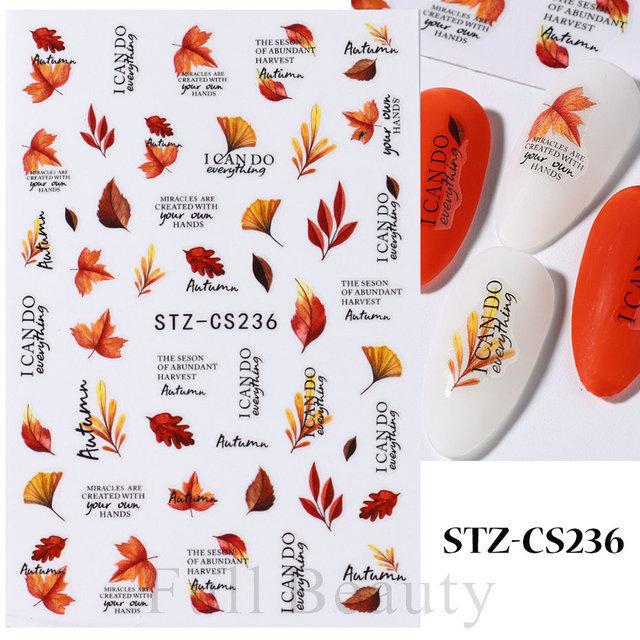 Nail Art Sticker Autumn And Winter Lace Sweater Flower Small Flower Branch Small Fresh Adhesive Nail Sticker