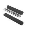 Premium Leather and Alloy Car Temporary Parking Sign with Concealable Phone Number Plate