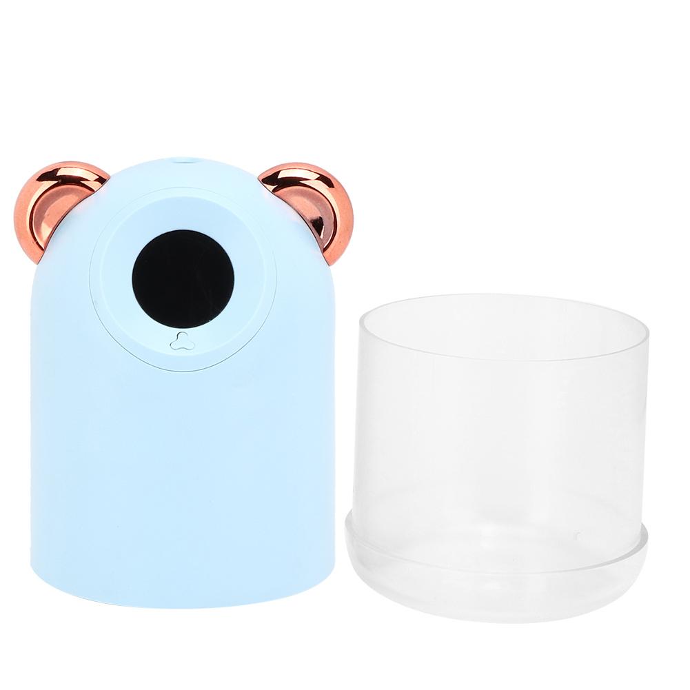 Desktop Air Humidifier USB Cute Household Air Atomizer 220ml Blue with Light