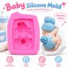 Food Grade Silicone Baby Silicone Mold Non-Stick 3D Fondant Mold Baby Shower Mold  Fondant Cake