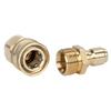1Set 3/8 M22 Adapter For High Pressure Washer Spout Kit Quick Connect Kit Car Wash Water Pipe Joint Copper Adapter
