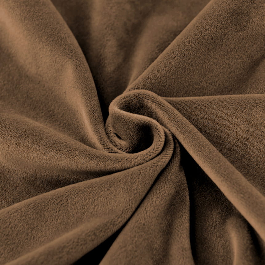 Seat Cover 40x40cm Cocoa Brown Elastic Velvet [26L2]