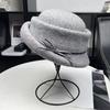 Trendy Autumn and Winter High-end Celebrity Style Black Soft Wool Top Hat Beret Women's Foreign Daughter Hat