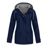 Autumn Winter Plaid Hooded 2-in-1 Detachable Waterproof Outdoor Hiking Jacket for Men Women