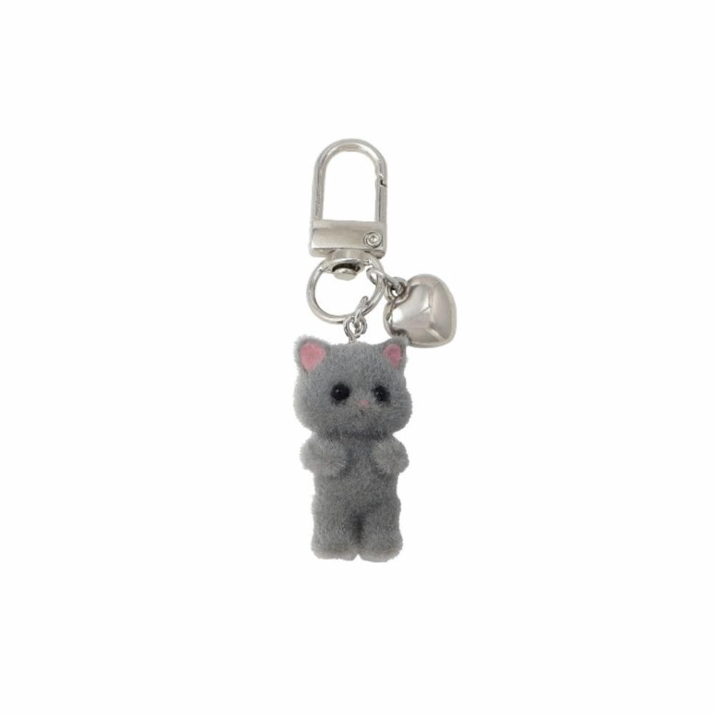 Bag Hanging Cat Keychain Creative Car Key Ring Handmade Plush Cat Pendant  Gifts