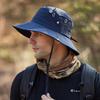 New Adjustable Men'S Summer Sun Protection Hat Uv Protection Wide-Brimmed Hiking Cap Breathable Sun Hat