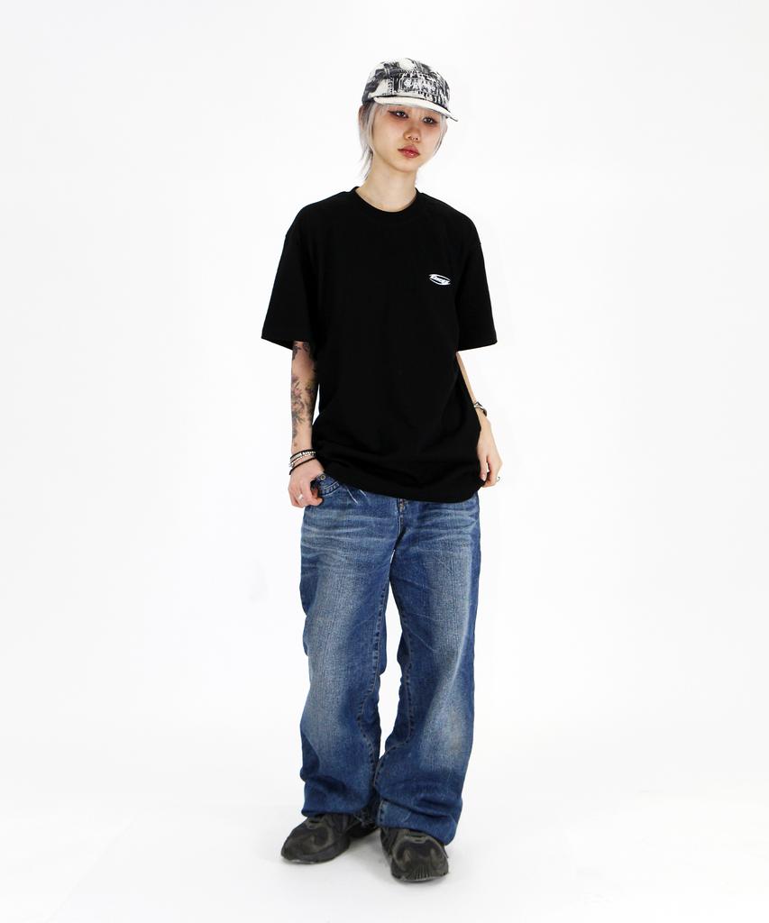 Keuligeon Crg Racing Semi-Oversized Short Sleeve T-Shirt Black