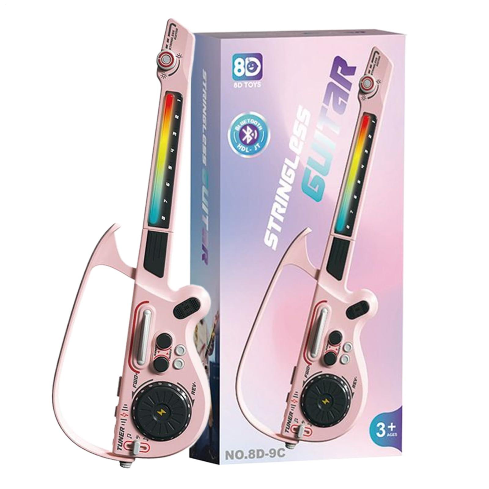 

Foldable Electronic String Less Guitar, Intelligent Accompaniment, Automatic Blocking, Singing And Playing, Novice Children s Guitar Instrument Toy One Size рожевий