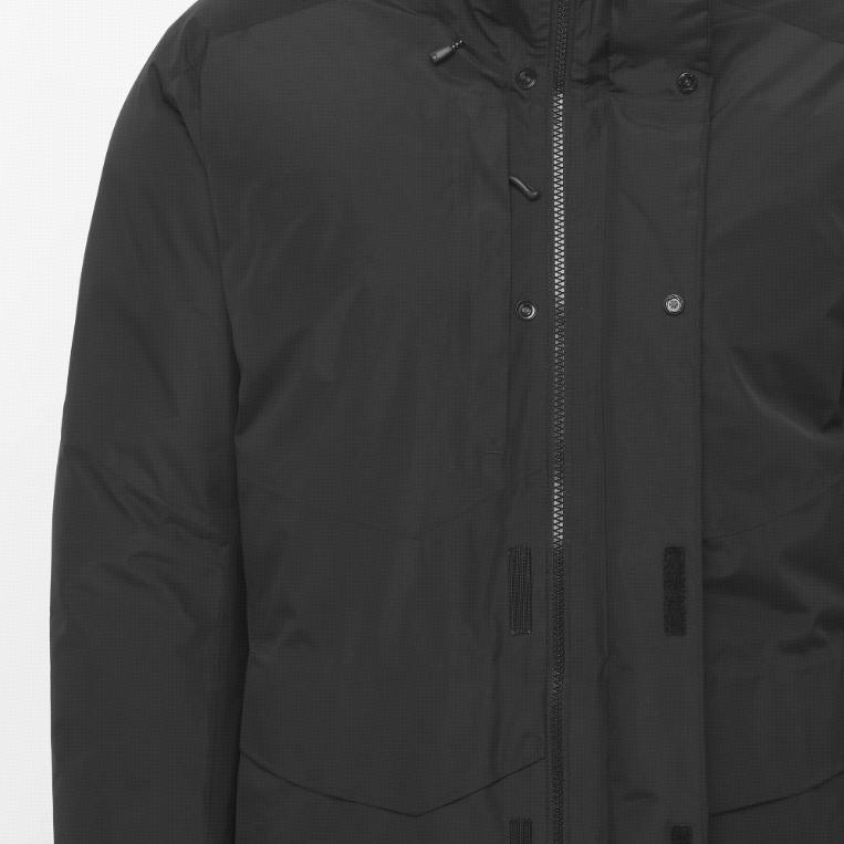 Salomon Gore-Tex Patroller Down Solid Color Hooded Premium Daily Warm Waterproof Breathable Down Jacket Men Jacket C26423