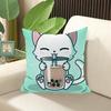 Kawaii Cat Decorative Pillows Anime Pillow Cover Sofa Cushions Cushion Covers Pillowcase x Body Fall Decor Bed Throw